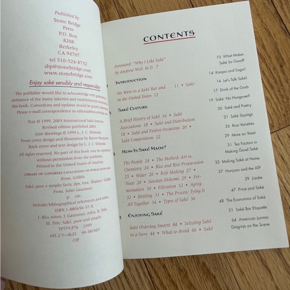 Saké Pure + Simple Book - Picture 5 of 6
